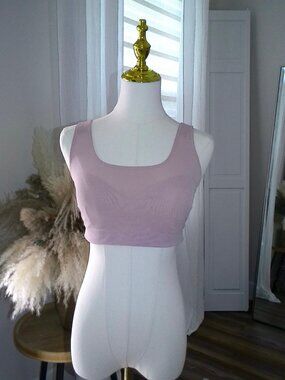 Yitty Dusty-Pink 'Mesh Me' Midi Bralette — M, New With Tags